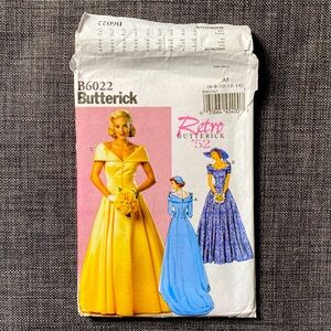 Butterick pattern B6022 NWT 50s Vintage